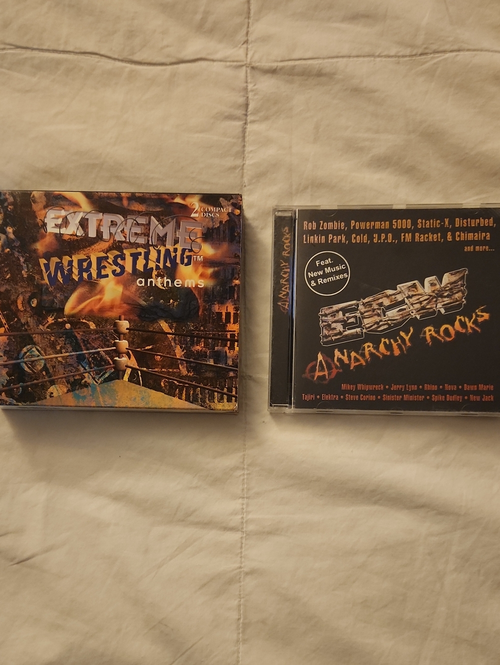 Extreme Wrestling Anthems - Fire Graphic CD (Black/Orange)